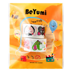 BeYumi heart stickers for crafts easy to peel and stick on multiple surfaces.