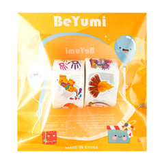 BeYumi Holi stickers on a notebook and scrapbook for a festive touch.