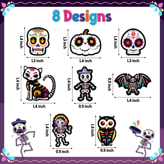 BeYumi sugar skull designs collection for planners and scrapbooks.