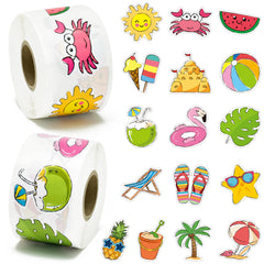 BeYumi Summer Beach Roll Sticker Pack on two rolls for quick decorating ideas.