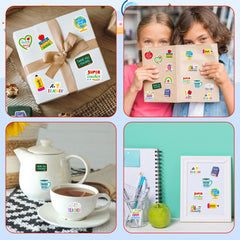 BeYumi Thank You Teacher stickers brighten classroom decor with positive reminders.