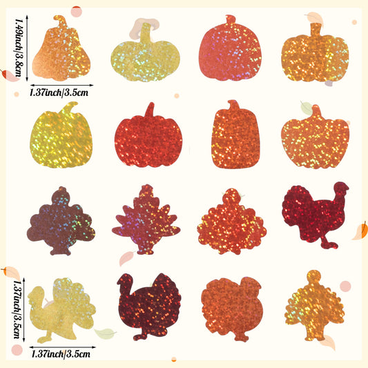 BeYumi holographic glitter finish stickers add festive sparkle to projects