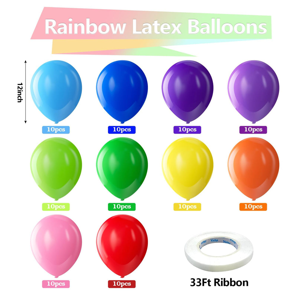 Bezente 12-inch color assortment brightens weddings and birthdays.