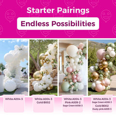 Bezente latex balloons inflation ideas for air or helium