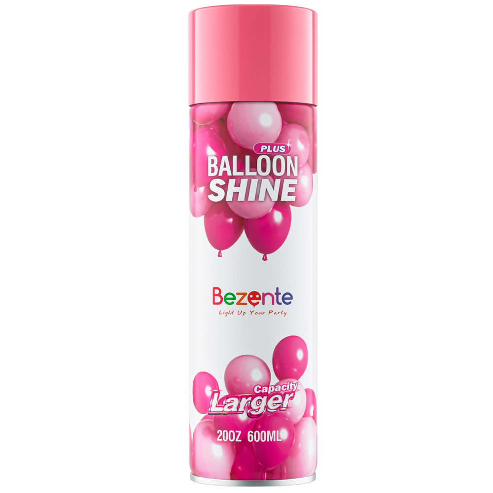 Bezente Balloon Shine Spray bottle adds bold shine to balloons for instant party wow.