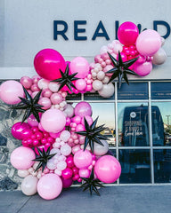 Bezente birthday decor setup shows princess-theme party styling