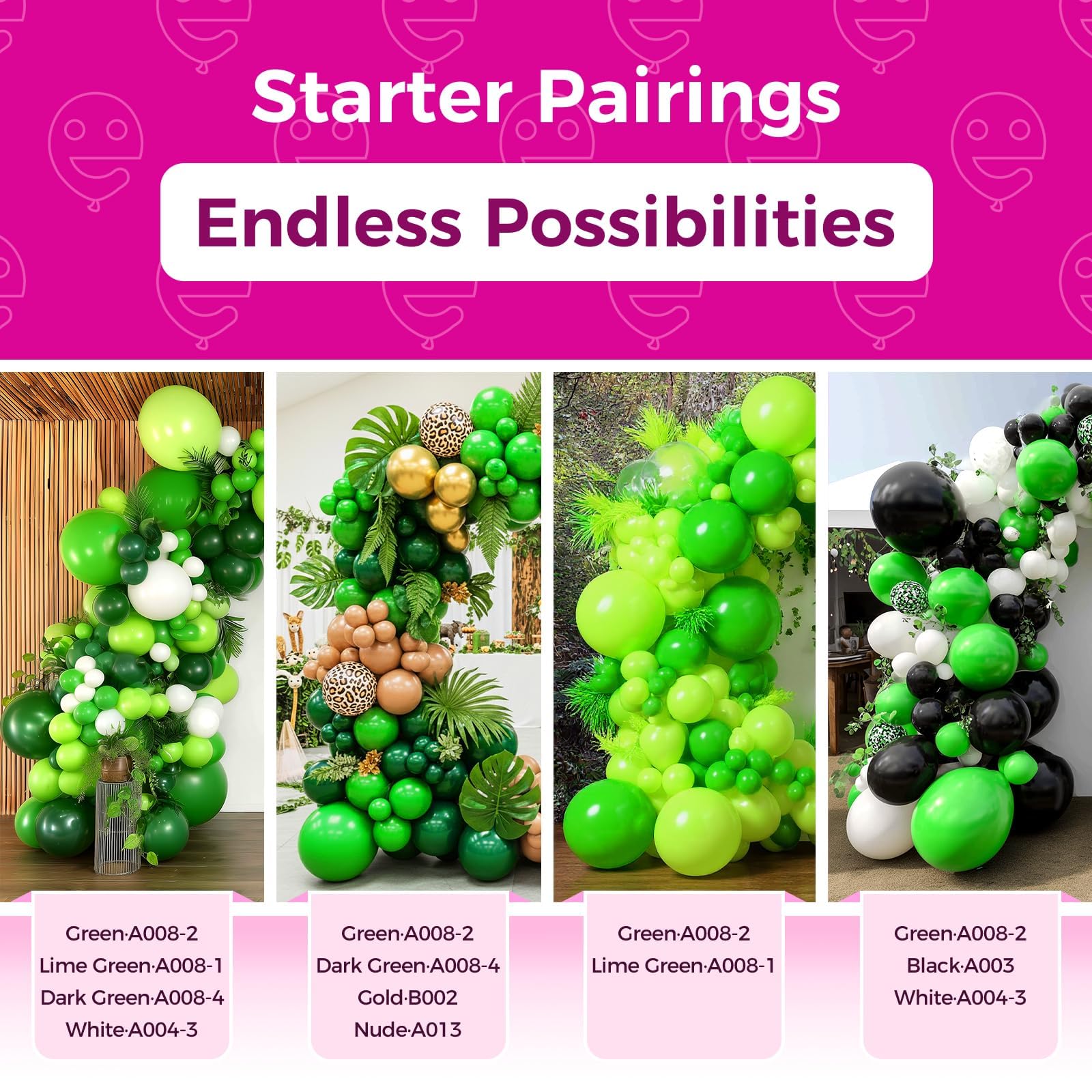 Bezente birthday party decor with light green balloons for festive ambiance