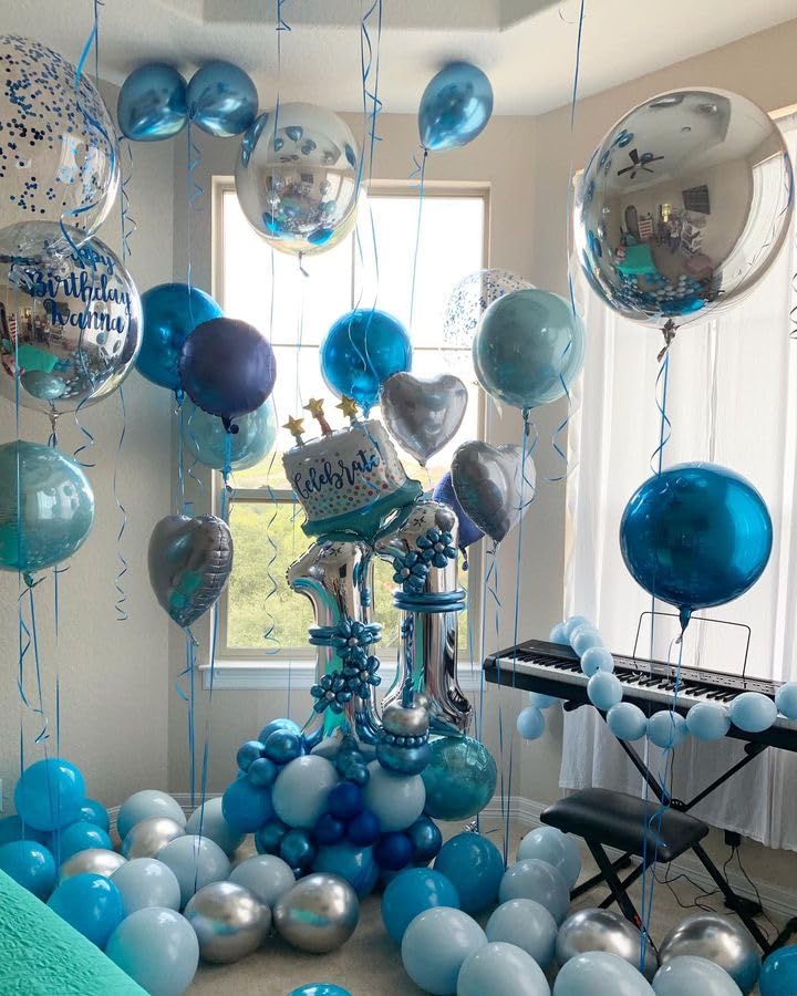 Bezente blue ribbon ties the kit together for polished balloon arches.