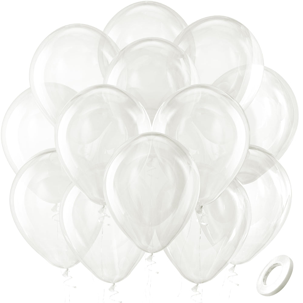 Bezente clear balloons 12 inch hero image for eye-catching wedding decor