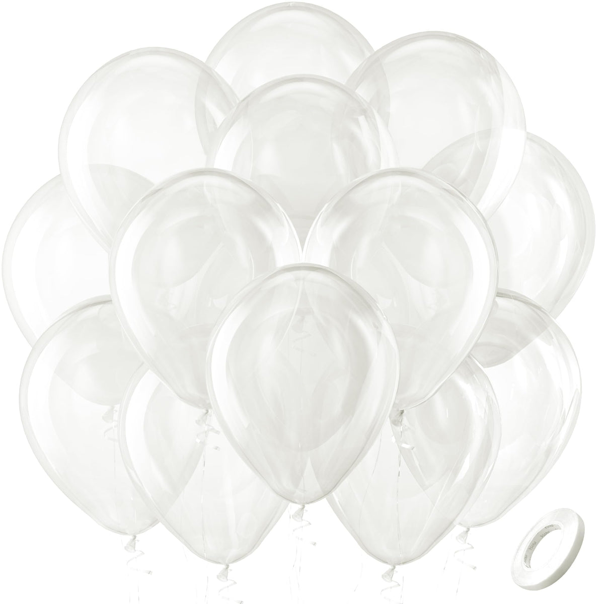 Bezente clear balloons 12 inch hero image for eye-catching wedding decor
