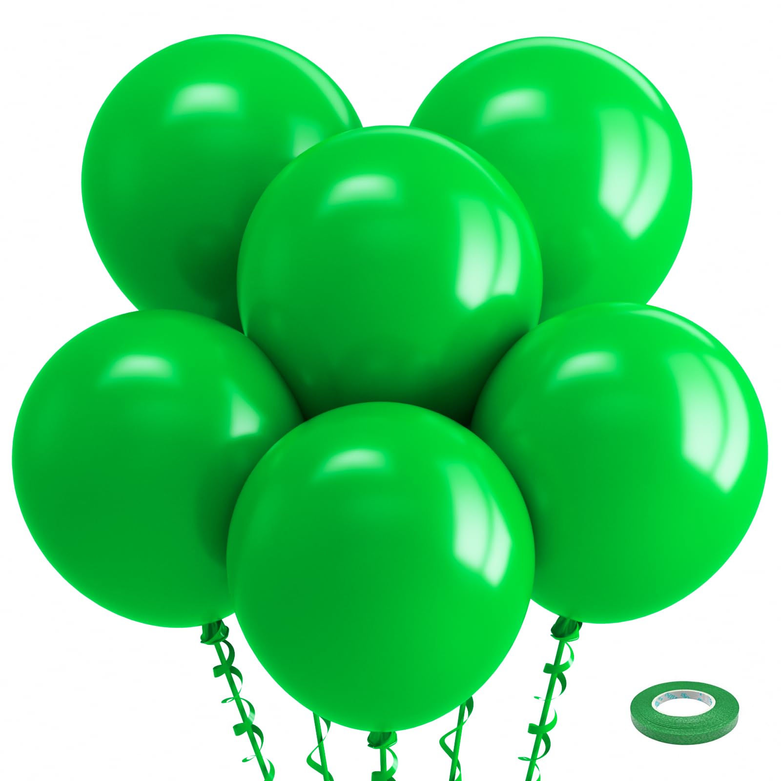 Bezente green balloons 18 inch for vibrant birthday decor.