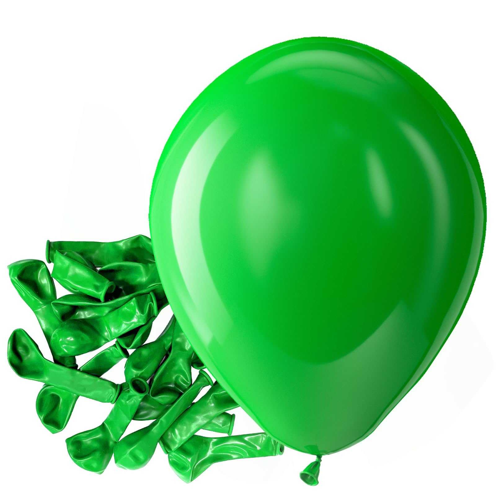 Bezente green latex balloons pack 150 for vibrant 5-inch matte decorations