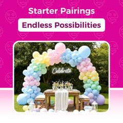 Bezente pastel balloons ideal for weddings with romantic color palette.
