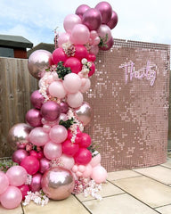 Bezente pastel pink balloons soft shades for romantic bridal events
