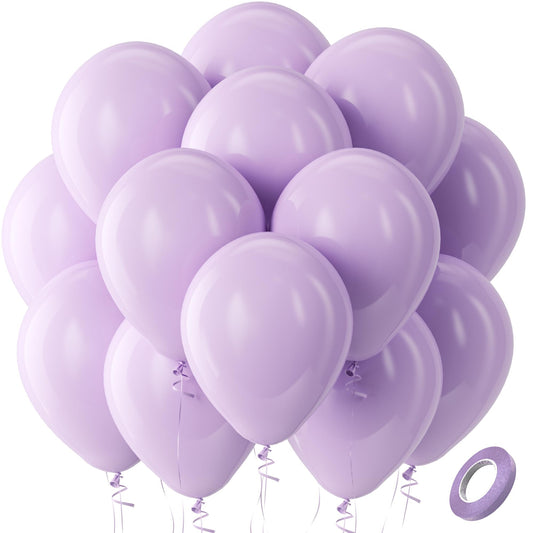 Bezente pastel purple 12-inch balloons for elegant wedding decor.