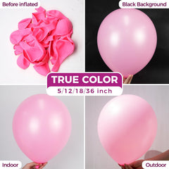 Bezente pink balloons 150pack for quick, coordinated party decorations.