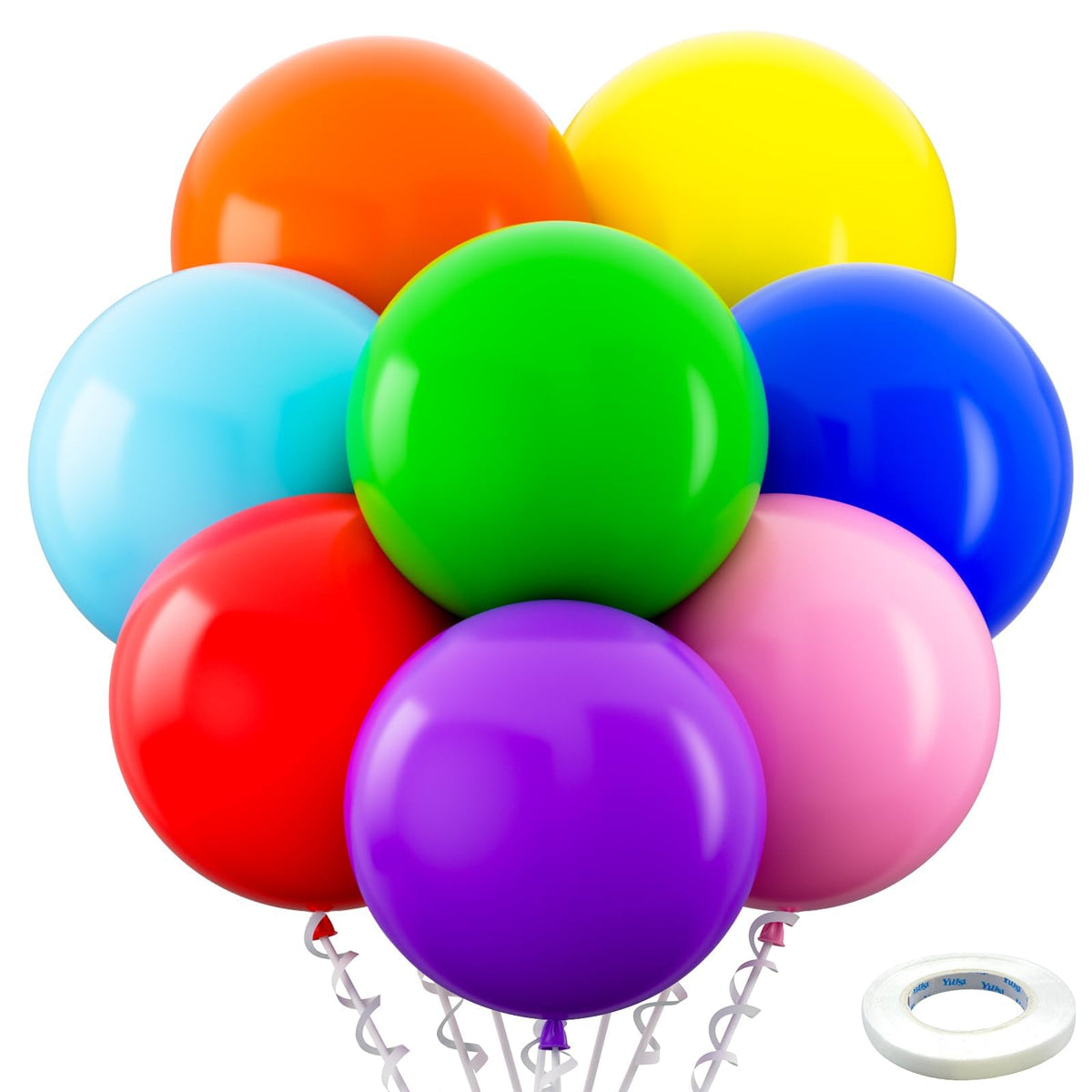 Bezente rainbow giant balloon 36 inch for vibrant party decorations.