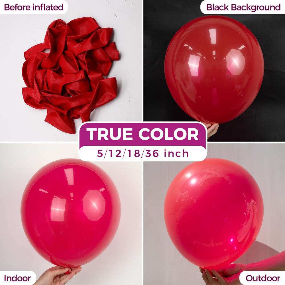 Bezente red balloon ribbon 33ft ideal for securing and coordinating decorations