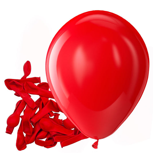Bezente red balloons 150-pack with 5-inch matte finish for vibrant party decor.