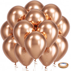 Bezente rose gold balloons pack for festive decor and celebrations
