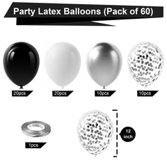 Bezente silver chrome metallic balloons add modern shine to events
