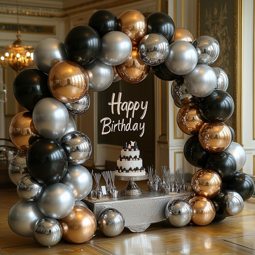 Bezente silver confetti balloons detail for eye-catching accents