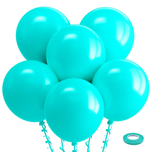 Bezente 18-inch teal balloons for wedding backdrops and photo-worthy decor.
