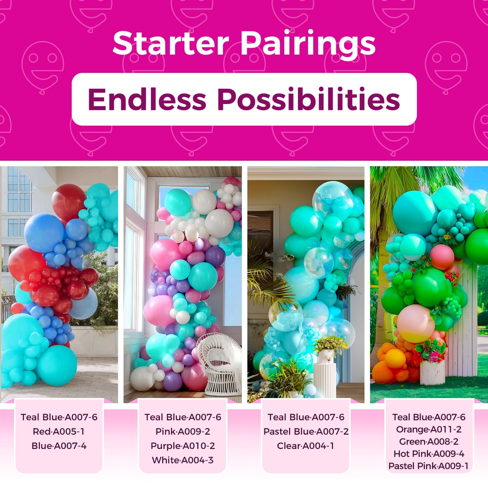 Fill with air or helium for versatile decorations and floating accents.