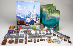 Bezier Games Castles of Mad King Ludwig Moats and Towers add defense and scoring opportunities.