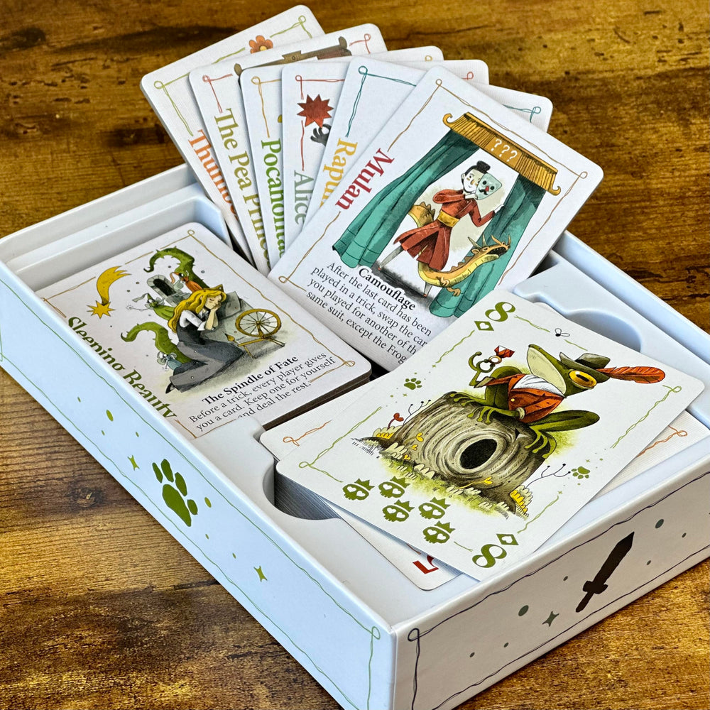 Bezier Games Rebel Princess Deluxe artwork highlights characterful princesses and immersive fantasy theme