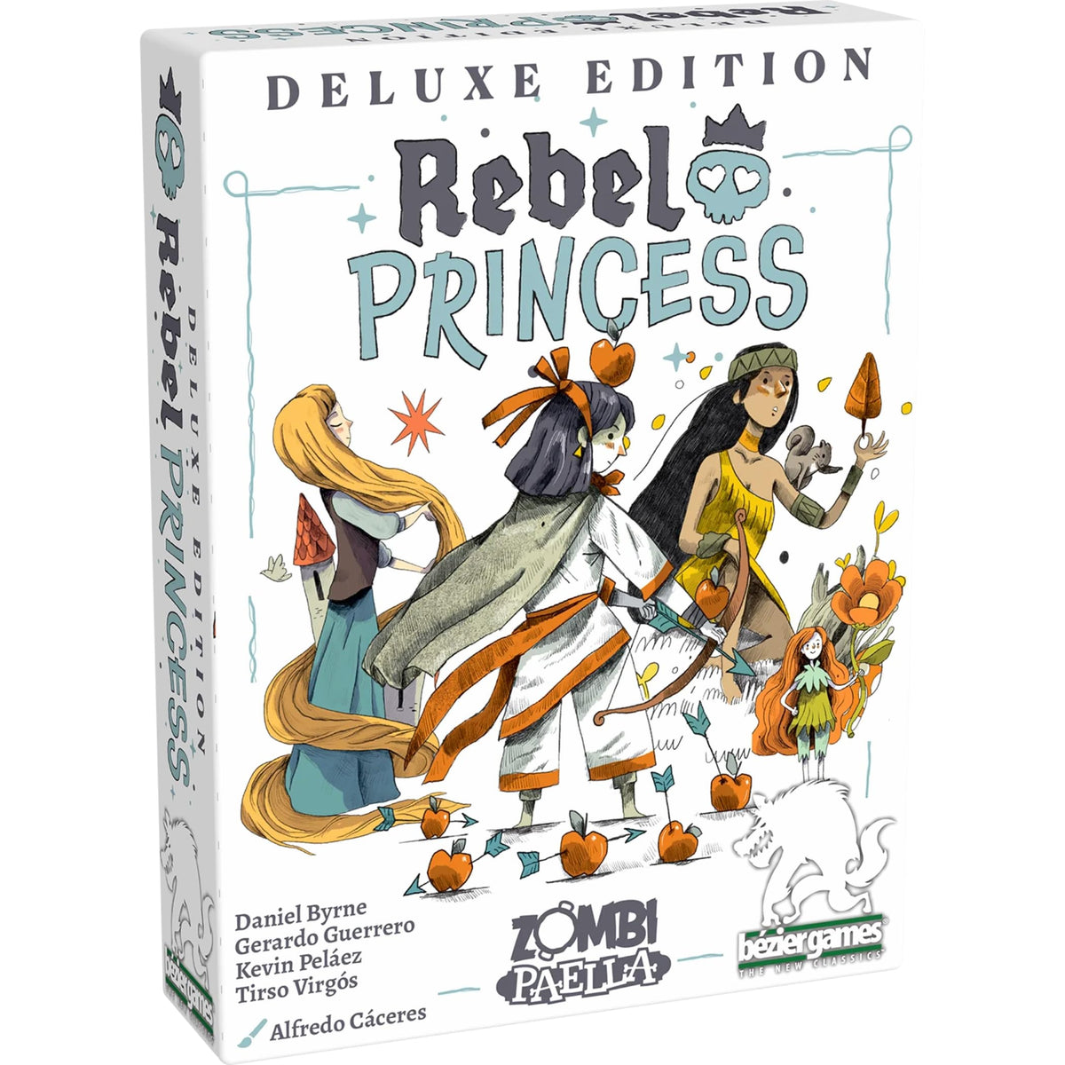 Bezier Games Rebel Princess Deluxe box front showcasing vibrant art for epic game nights