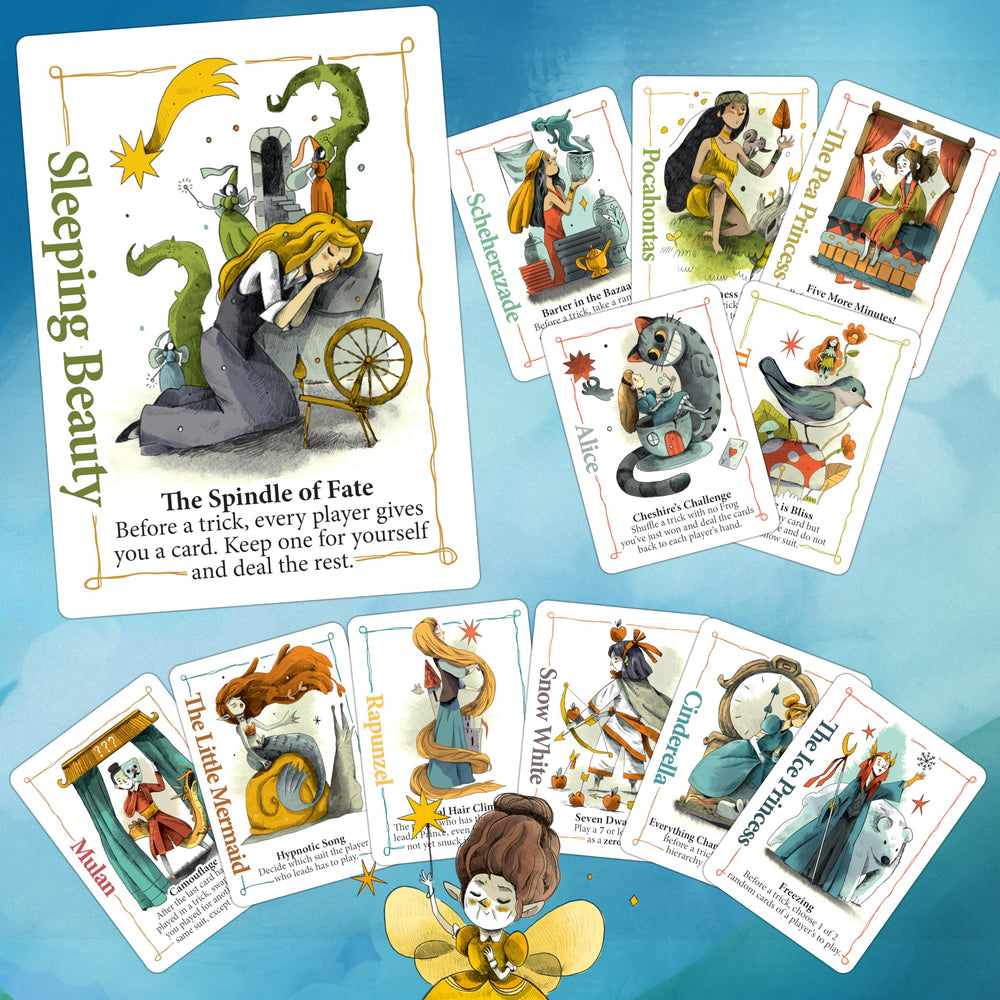 Bezier Games Rebel Princess Deluxe princess powers show unique one-use abilities for dynamic play