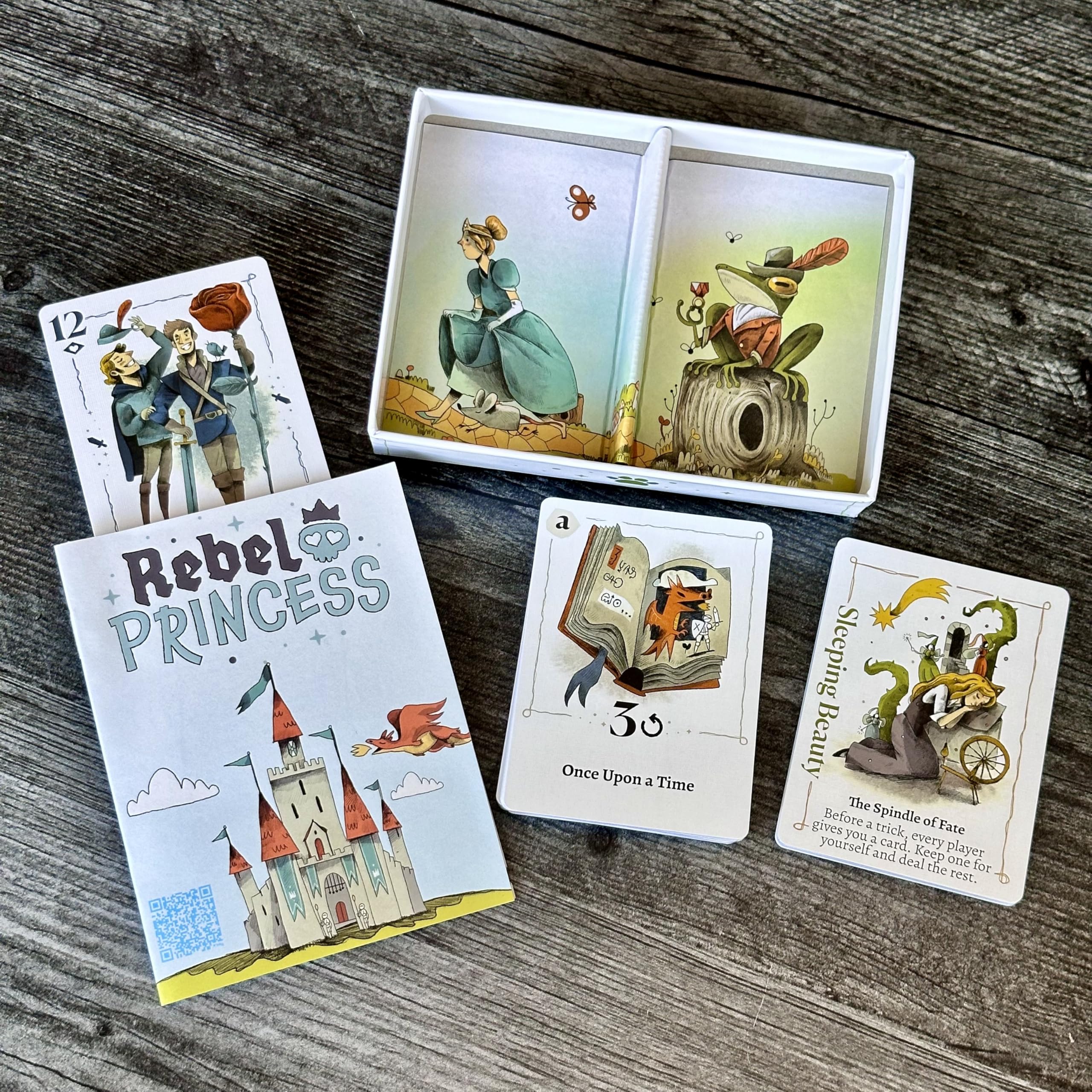 Bezier Games Rebel Princess round rule image, each round reshapes tactics.
