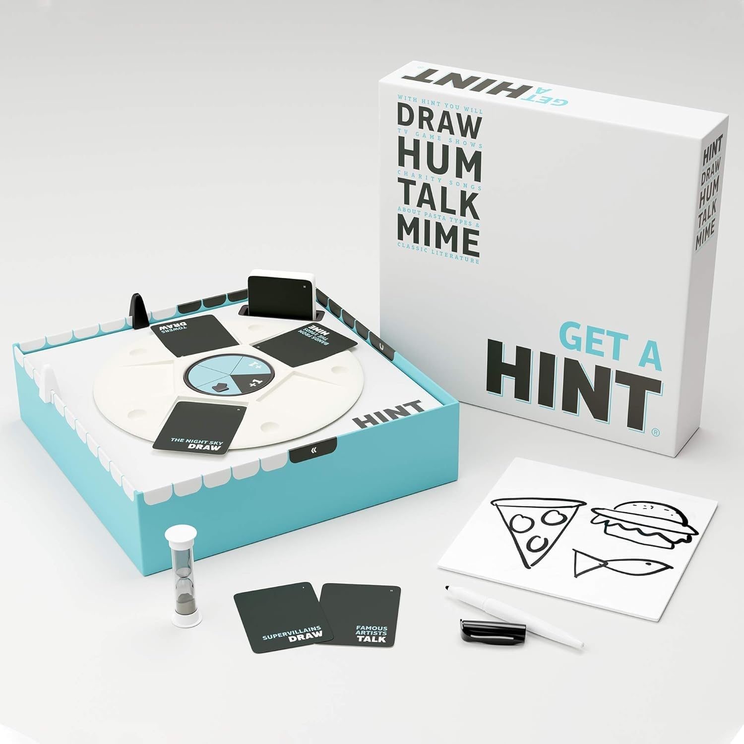 Player miming an action during HINT gameplay
