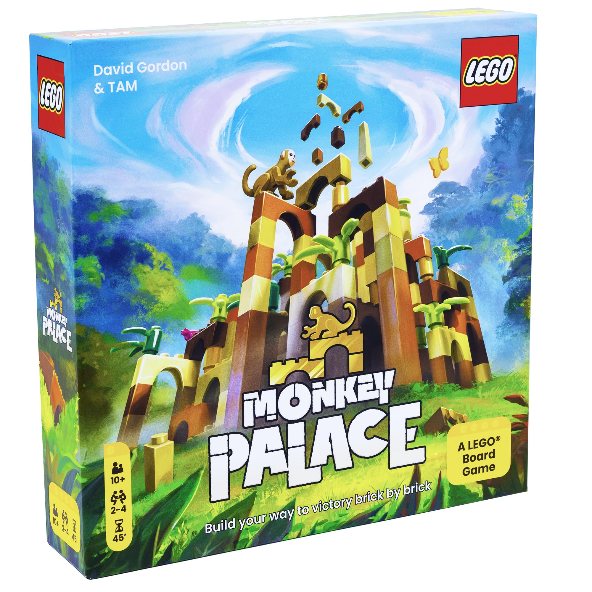 Bezzerwizzer Monkey Palace brick-build action invites creative problem-solving during play.