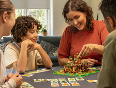Bezzerwizzer Monkey Palace piece-set-closeup highlights colorful bricks and sturdy build.