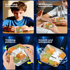 BFTDjanus 2-pack 3D Maze Cube Puzzle ball labyrinth offers tactile, engaging maze for steady hands.