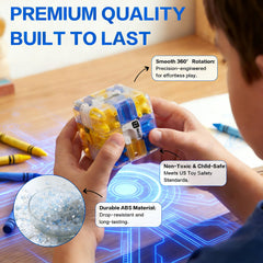 BFTDjanus 2-pack 3D Maze Cube Puzzle travel-friendly design for cars and planes.