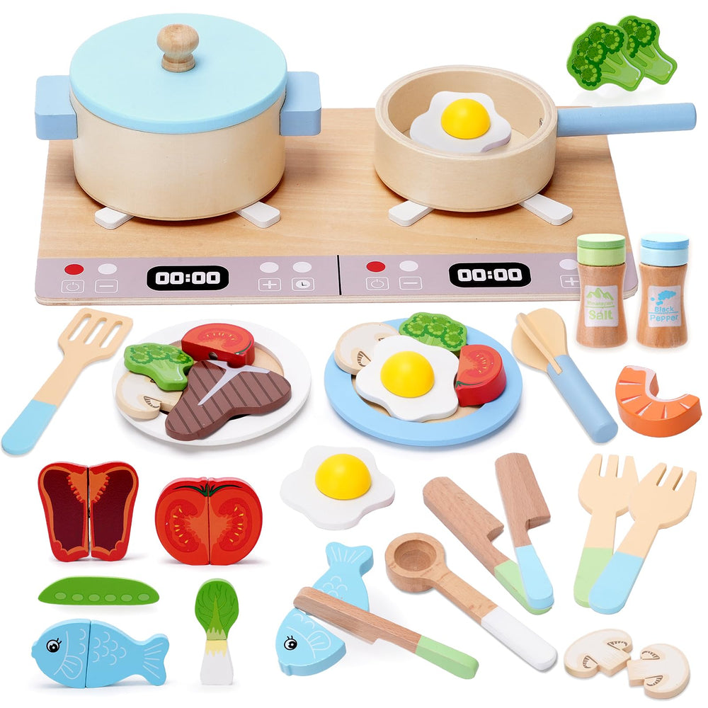 BGdoyz Play Kitchen Stove invites imaginative cooking at home.