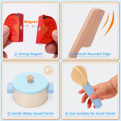 BGdoyz Durable wooden design withstands enthusiastic pretend play sessions.