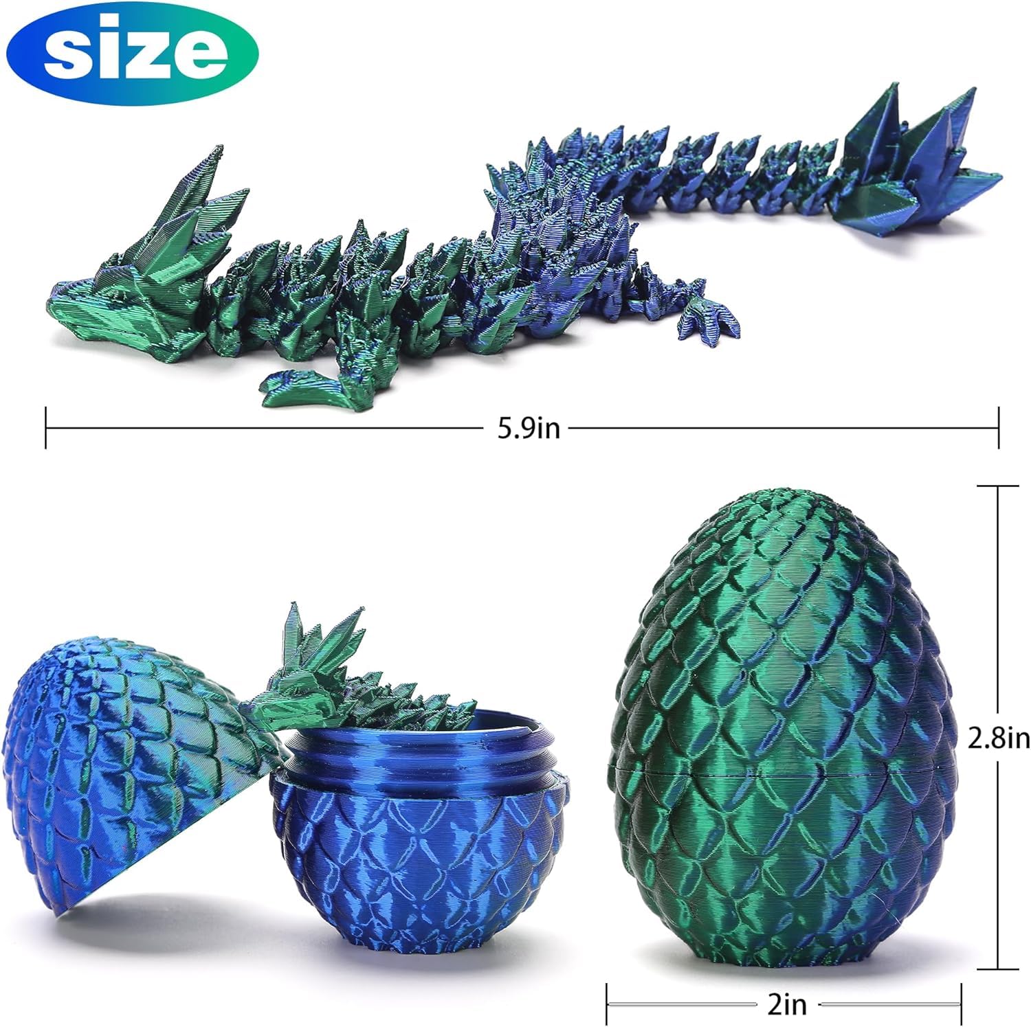 bgezxuy stress-relief dragon egg offers tactile calm during play.