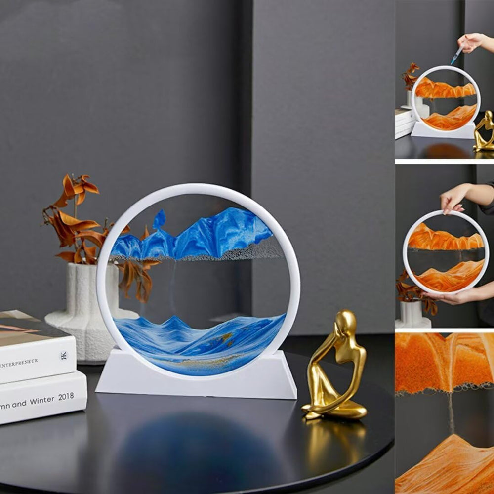 BGFJYUK Deep Sea Sandscapes 3D motion display offering relaxing visual flow.