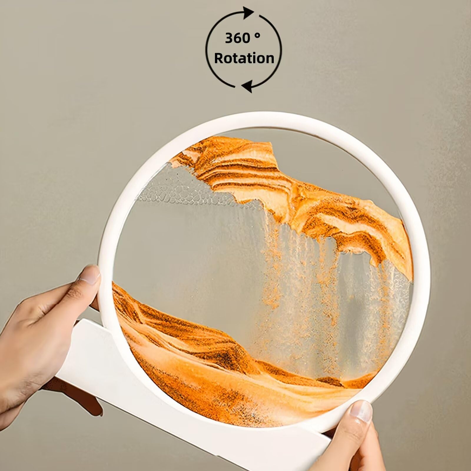 BGFJYUK 12-inch sand art fits desks and shelves
