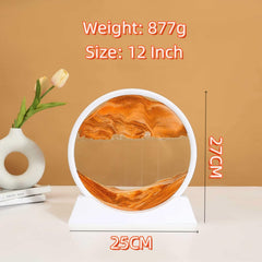 BGFJYUK desk decor sand motion art on a stable stand