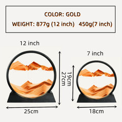 BGFJYUK Moving Sand Art Orange 12inch: includes syringe for easy flow adjustment.