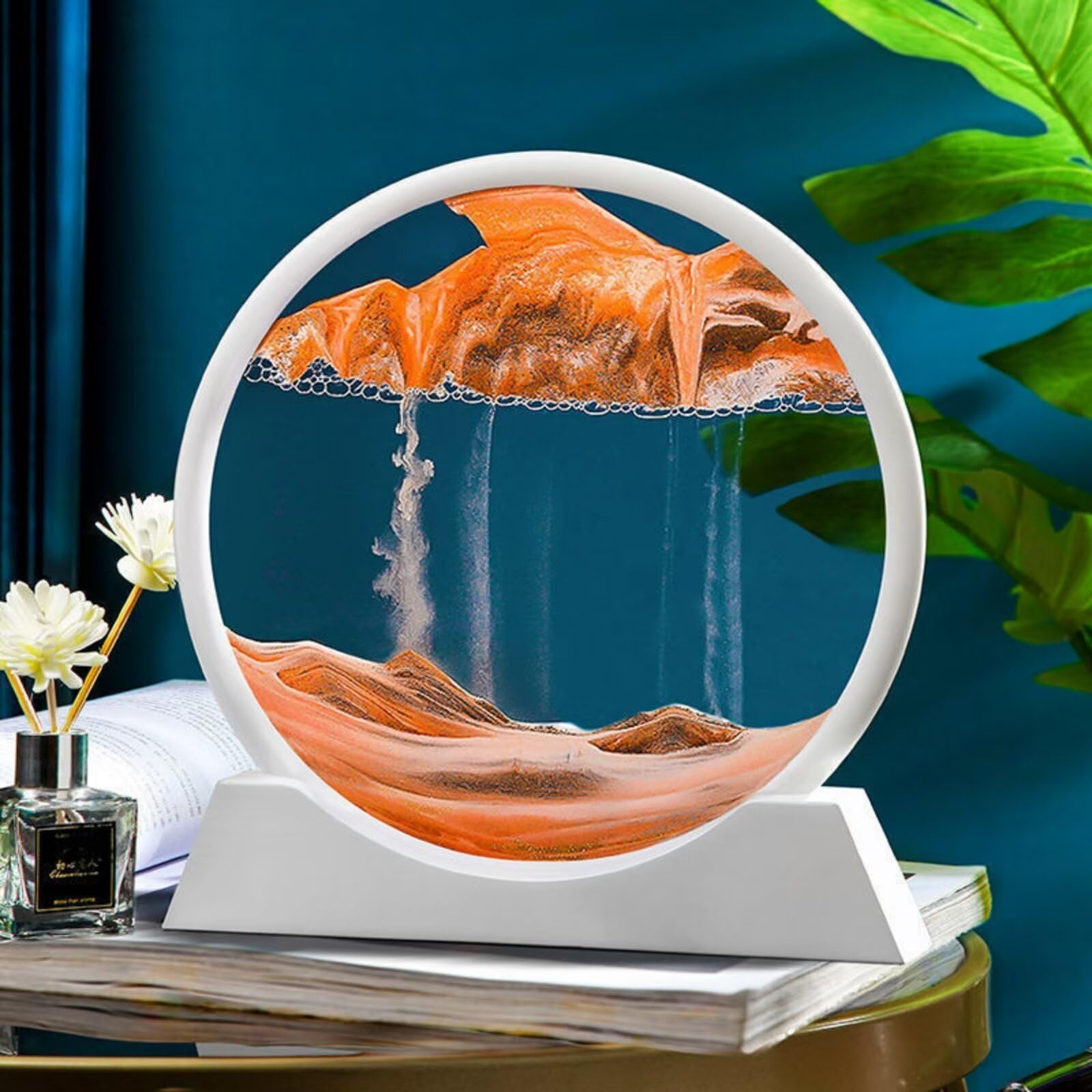 BGFJYUK orange frame sand art gift item for modern spaces