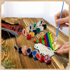 BGick yarn packs add textured details to horse decorations.