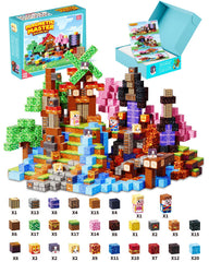 BGOVTAPO 220-piece magnetic blocks spread for imaginative building and STEM play.