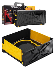 BGOVTAPO foldable stadium with a handy carry handle for quick transport.
