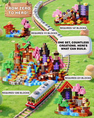 BGOVTAPO kids build a colorful castle for creative, screen-free fun.